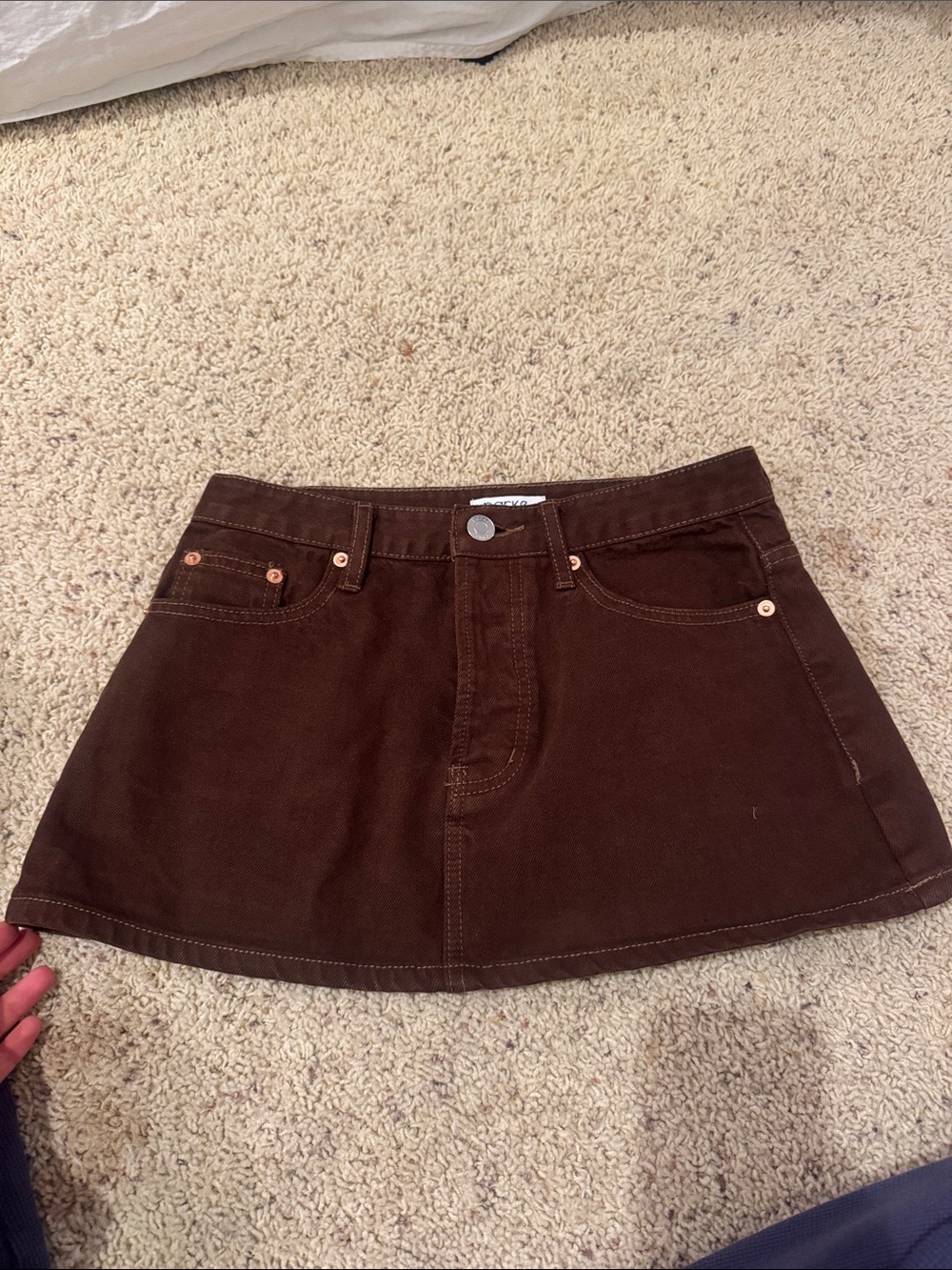 Brown Parke mini skirt